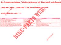 MANUTENZIONE SET per Kymco KYMCO UXV 700I EPS 4T EURO II