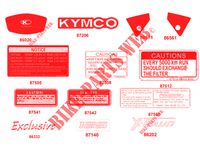 ADESIVI per Kymco XTOWN 125 I CBS EXCLUSIVE EURO 4