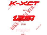 ADESIVI per Kymco K-XCT 125 I ABS 4T EURO III