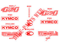 ADESIVI per Kymco MXU 500 IRS 4X4 4T EURO II